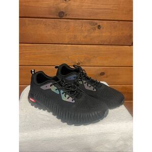 Kricely Men's Trail Running Shoes black Sz 44.5 (10.5 ) WIDE NWOT